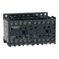 Stycznik nawrotny miniaturowy TeSys 6A AC-3 styk pomocniczy 1NC napiecie cewki 24VDC | LP2K0601BD Schneider Electric