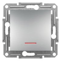 Przycisk z podświetleniem bez ramki, alu | EPH1600161 Schneider Electric