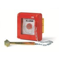Przycisk alarmowy p/t z młoteczkiem, obudowa SxWxG 120x120x70mm, IP55, czerwony, Luca | M131830000 ABB