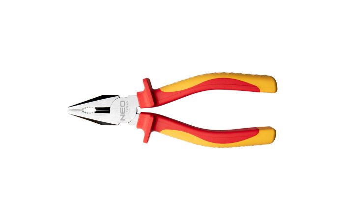 Szczypce uniwersalne 1000 V NEO wykonane zgodnie z normą DIN 5746. Atestowane do pracy pod napięcie | 01-240 NEO TOOLS