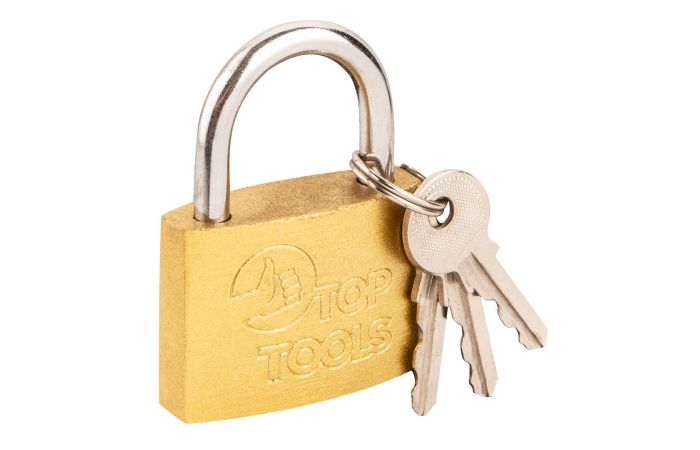 Kłódka 50mm, 2 klucze | 90U272 TOP TOOLS