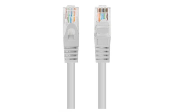 Patchcord LAN RJ45 Cat 5E UTP 0,25m szary 26AWG CCA, Lanberg | PCU5-10CC-0025-S Impakt