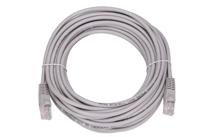 Patchcord LAN RJ45 Kat.5e UTP 10m AWG26 CU szary Extralink | EX.7652 Batna