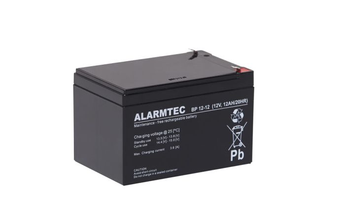 Akumulator AGM Alarmtec BP 12V 12Ah  | BP 12-12 Emu