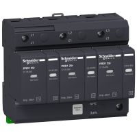Ogranicznik przepięć PRD125r-T12-3 3-biegunowy Typ1+Typ2 25 kA ze stykiem | 16331 Schneider Electric
