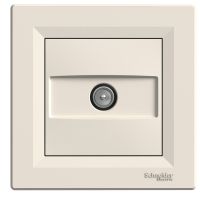 Gniazdo TV przelotowe, kremowe | EPH3200323 Schneider Electric