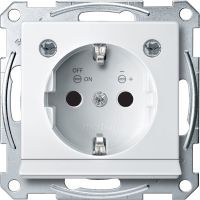 Gniazdo wtykowe Schuko, wyjście ośw. i LED, przesł., b.śrub., B.P, P, Sys M | MTN2304-0319 Schneider Electric