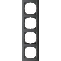 Ramka czterokrotna antracytowy, M-Pure,Merten | MTN4040-3614 Schneider Electric