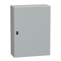 Obudowa wisząca Spacial S3D drzwi gładkie z pł. mont. 800x600x250 (WxSxG) IP66 IK10 RAL7035, Special | NSYS3D8625P Schneider Electric