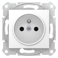 Gniazdo pojedyncze z/u 16A/250V zaciski lift białe, Sedna | SDN2800121 Schneider Electric