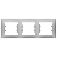 Ramka potrójna pozioma aluminiowa, Sedna | SDN5800560 Schneider Electric