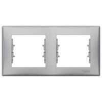Ramka podwójna pozioma aluminiowa, Sedna | SDN5800360 Schneider Electric