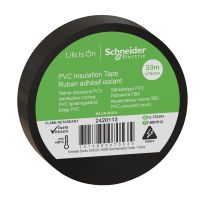 Taśma izolacyjna, szerokość 19mm, długość 33m czarna, 2420113, Thorsman | 2420113 Schneider Electric
