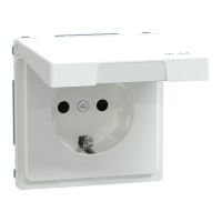 Gniazdo pojedyncze Schuko 16A IP44 biały D-Life, Merten | MTN2314-6035 Schneider Electric