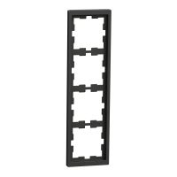 Ramka poczwórna, antracyt, D-Life, Merten | MTN4040-6534 Schneider Electric