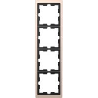 Ramka Merten D-Life  czterokrotna, szampan metalik | MTN4040-6551 Schneider Electric