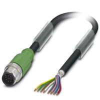 Kabel czujnika/urządzenia wykonawczego SAC-8P-M12MS/ 5,0-PUR SH, 8-pinowy, czarno-szary, (5m) | 1526981 Phoenix Contact
