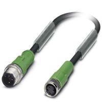 Kabel czujnika/urządzenia wykonawczego SAC-3P-M12MS/3,0-PUR/M 8FS, 3-pin, czarno-szary (3m) | 1668823 Phoenix Contact