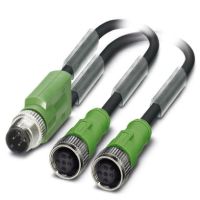 Kabel czujnika/urządzenia wykonawczego SAC-3P-M12Y/2X0,6-PUR/M12FS B | 1668962 Phoenix Contact
