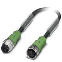 Kabel czujnika/urządzenia wykonawczego SAC-3P-M12MS/3,0-PUR/M12FS, 3-pin, czarno-szary (3m) | 1681538 Phoenix Contact