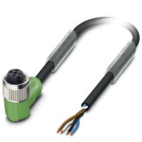 Kabel czujnika/urządzenia wykonawczego SAC-4P- 3,0-PVC/M12FR 4-pinowy, czarny RAL9005 (3m) | 1693526 Phoenix Contact