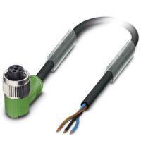 Kabel czujnika/urządzenia wykonawczego SAC-3P- 5,0-PUR/M12FR, 3-pin, czarno-szary (5m) | 1694525 Phoenix Contact