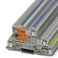 Złącze instalacyjne do przewodów ochronnych, zielono-żółte UTI 2,5-PE/L/NT | 3076028 Phoenix Contact