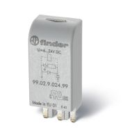 Moduł RC, zabezpieczający, podstawka, sygnalizacja LED 6÷24VDC | 99.02.0.024.09 Finder
