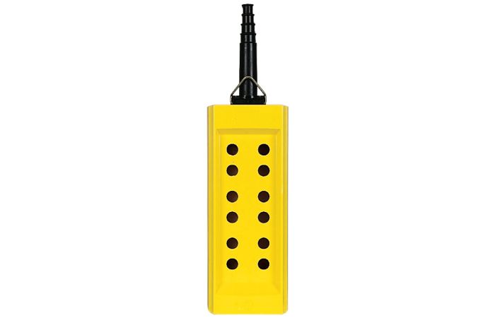 Kaseta sterownicza pusta, z 12 otworami w 2 kolumnach, żółta Harmony XAC | XACB12 Schneider Electric