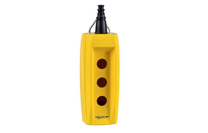 Kaseta sterownicza pusta, dowolnie konfigurowalna, z 3 otworami, żółta Harmony XAC | XACB030 Schneider Electric