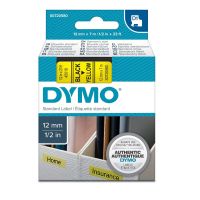 Taśma do drukarek DYMO D1 12mmx7m czarno-żółty, 45018 | S0720580 Newell