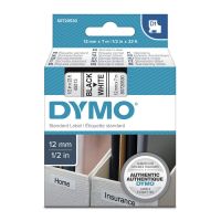 Taśma do drukarek DYMO D1 12mmx7m czarno-biały / zam 45013 | S0720530 Newell