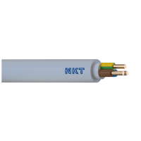 Przewód instalacyjny NYM-J 3x1,5 300/500 RAL7035 KRĄŻEK | 11060094 NKT