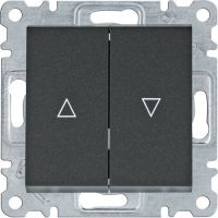 Łącznik żaluzjowy bistabilny, czarny, Lumina | WL0313 Hager