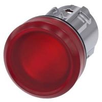 Lampka sygnalizacyjna 22mm, okrągła, metal błyszczący, czerwona, gładka, SIRIUS ACT | 3SU1051-6AA20-0AA0 Siemens