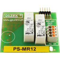 Moduł rozbudowujący zasilacza PS PS-MR12 | PS-MR12 Gazex