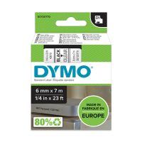 Taśma do drukarek DYMO D1-6mmx7m, czarny/przezroczysty | S0720770 Newell