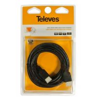 Kabel HDMI męski-męski 1,5m czarny (blister T1) | 494501 Televes