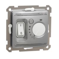 Regulator temperatury  z wbudowanym czujnikiem, srebrny aluminium | SDD113506 Schneider Electric