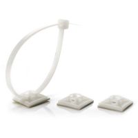 Uchwyt samoprzylepnyHW-3ACB (20mm x 20mm) czarny (opak 100szt) | HW-3ACB Trytyt