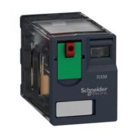 Przekaźnik wtykowy miniaturowy Zelio RXM 2 styki przełączane 230VAC | RXM2AB1P7 Schneider Electric