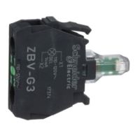 Zestaw świetlny Fi-22mm zielony LED 110-120V standardowy zaciski śrubowe | ZBVG3 Schneider Electric