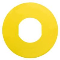 Tabliczka opisowa żółta okrągła Fi-60mm bez opisu | ZBY9101 Schneider Electric