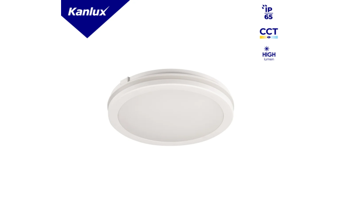 Plafon LED BENO ECO 20W CCT O W 3000/4000/6500K 1850 (WW)/2000 (NW)/1900 (CW)lm IP65 | 38382 Kanlux
