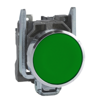 Przycisk z samopowrotem Fi-22mm kryty zielony 1NO bez oznaczenia | XB4BA31 Schneider Electric