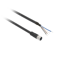 Złącze żeńskie M8 proste 4-pinowe kabel 5m PUR | XZCP0941L5 Schneider Electric