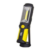 Lampa domowa bateryjna 3xAAA, z hakiem, magnesem 2W COB LED/3 LED | W-98527 Plastrol