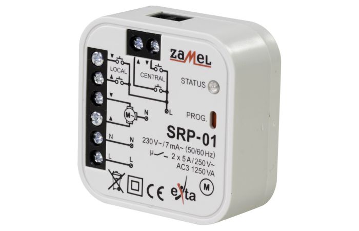 Sterownik rolet dopuszkowy przewodowy TYP: SRP-01 | EXT10000126 Zamel
