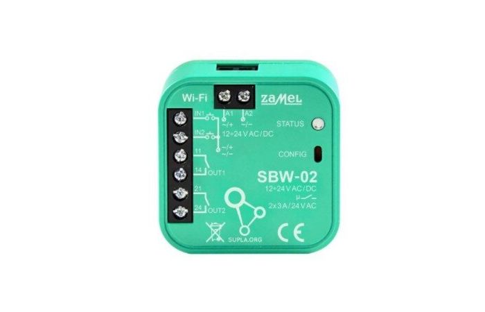 Sterownik bramowy WI-FI 2-kanałowy TYP: SBW-02 | SPL10000019 Zamel