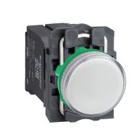 Wskaźnik świetlny, biały Fi 22 BA9s ŻAR | XB5AVCUST01 Schneider Electric